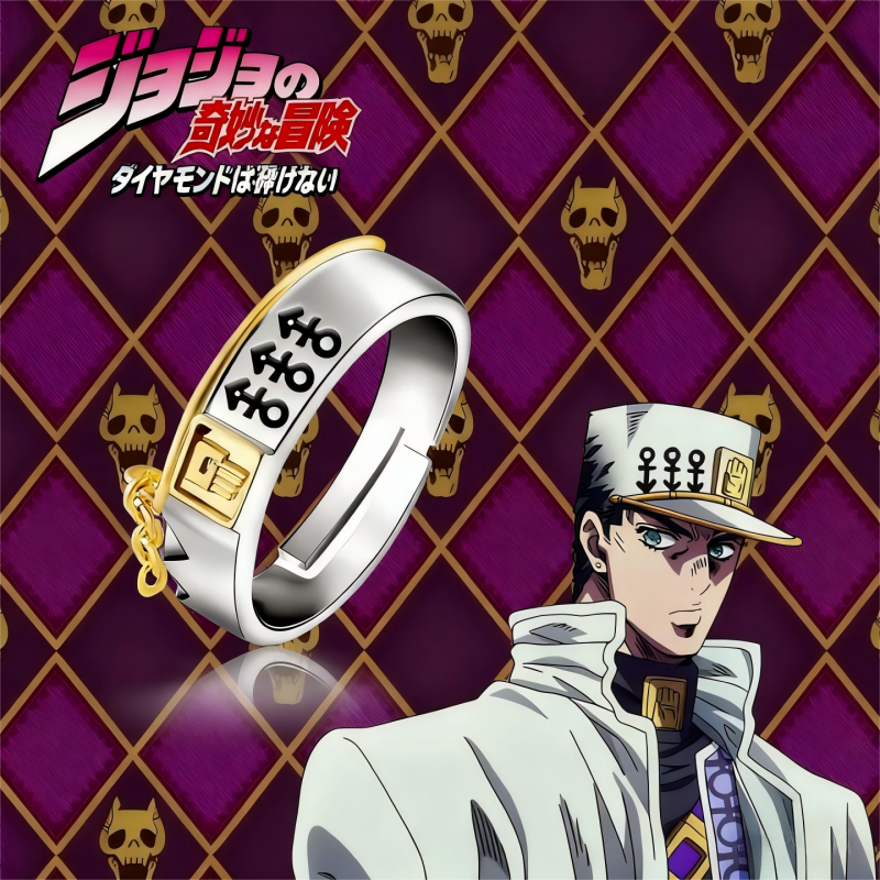 Titanium Steel Ring - JOJO Bizarre Adventure Rings AdjustableRing Anime