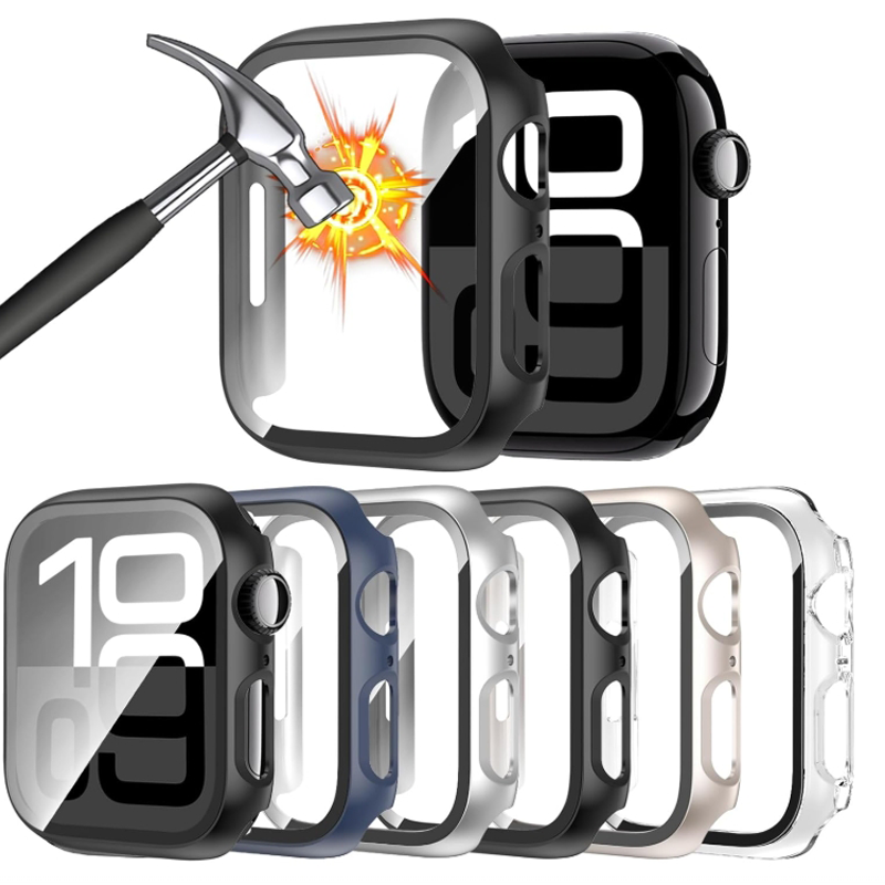 Tempered Glass+Case For Apple  - Jewelry Smart Watches avaliação e preço