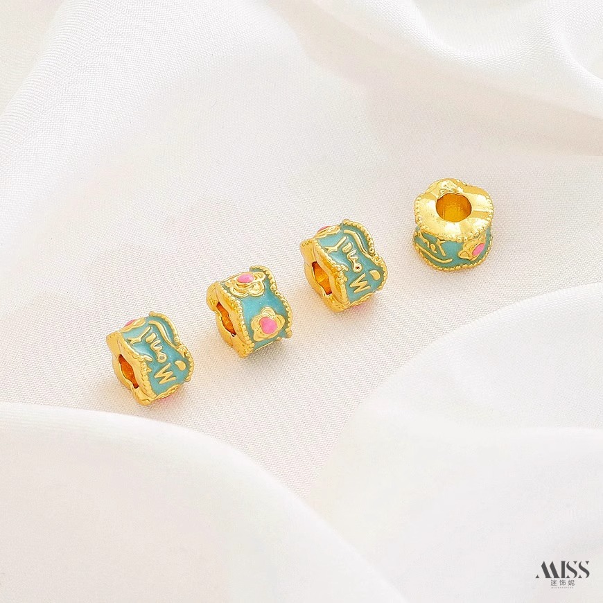 Cloisonne Enamel 18K Gold Plat - Rose Gold Bracelet avaliação e preço