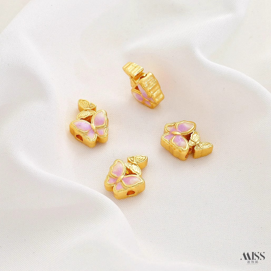 Cloisonne Enamel 18K Gold Plat - Rose Gold Bracelet avaliação e preço