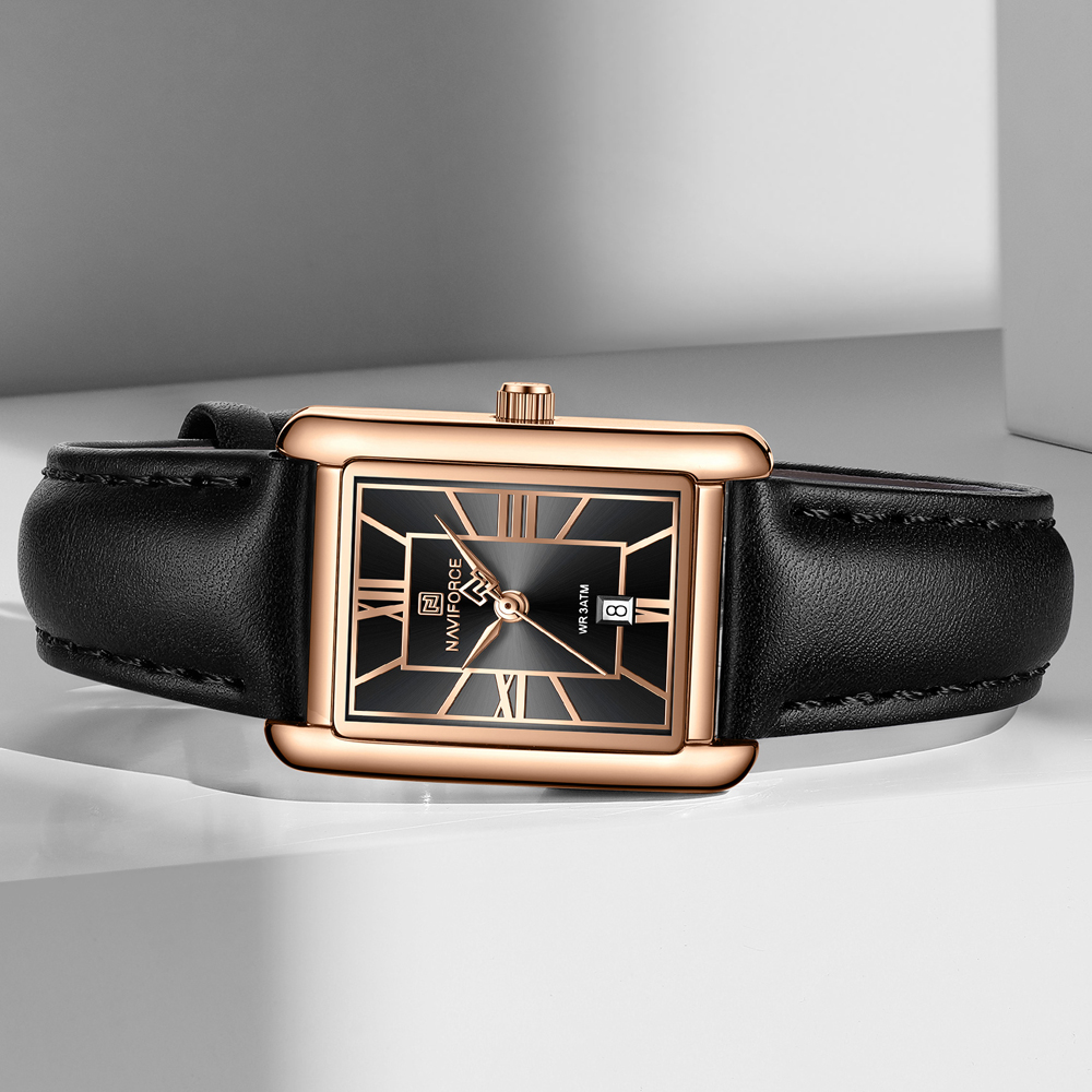 NAVIFORCE Women's Elegant Rect - Jewelry Watches For Ladies avaliação e preço