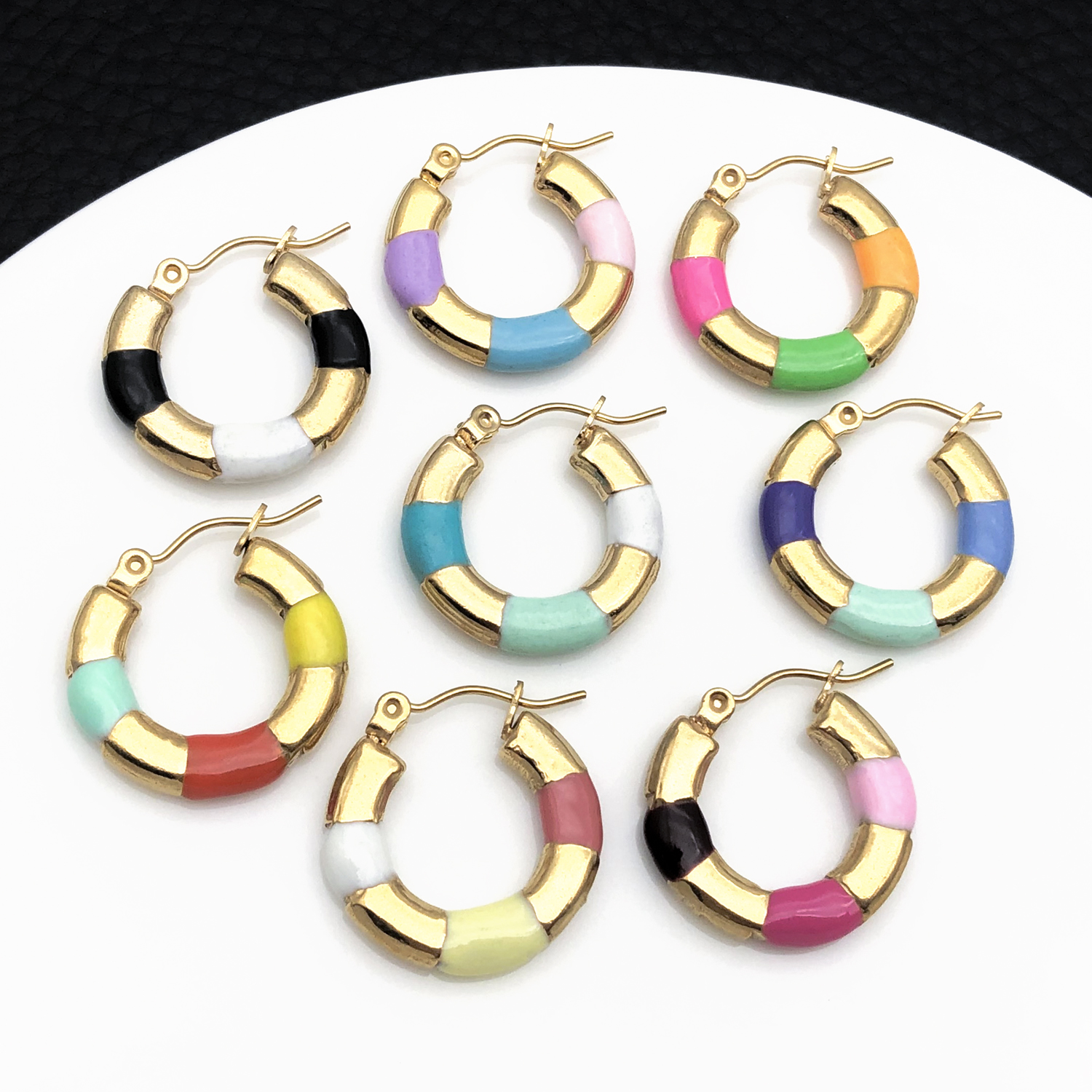 2pcs 20x20mm Simple Rectangle  - Hoop Earrings avaliação e preço