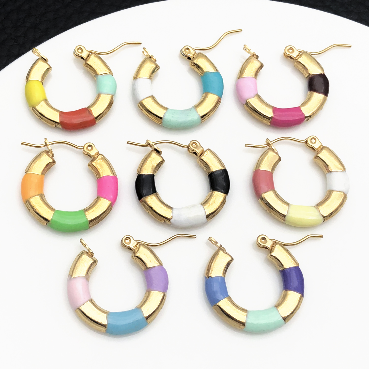 2pcs 20x20mm Simple Rectangle  - Hoop Earrings avaliação e preço