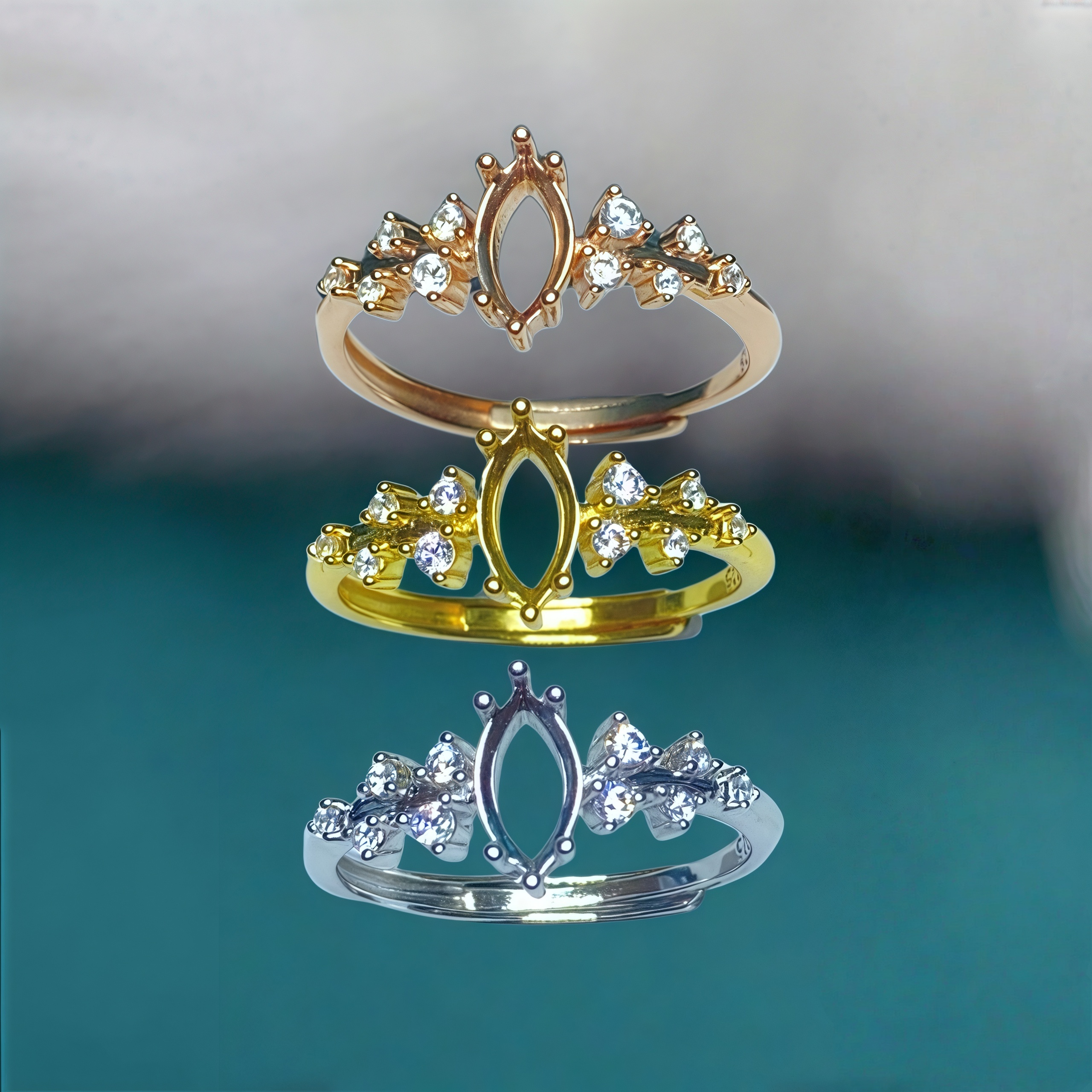 Setting 4*8mmHorse eye Shape S - Sterling Silver Ring avaliação e preço