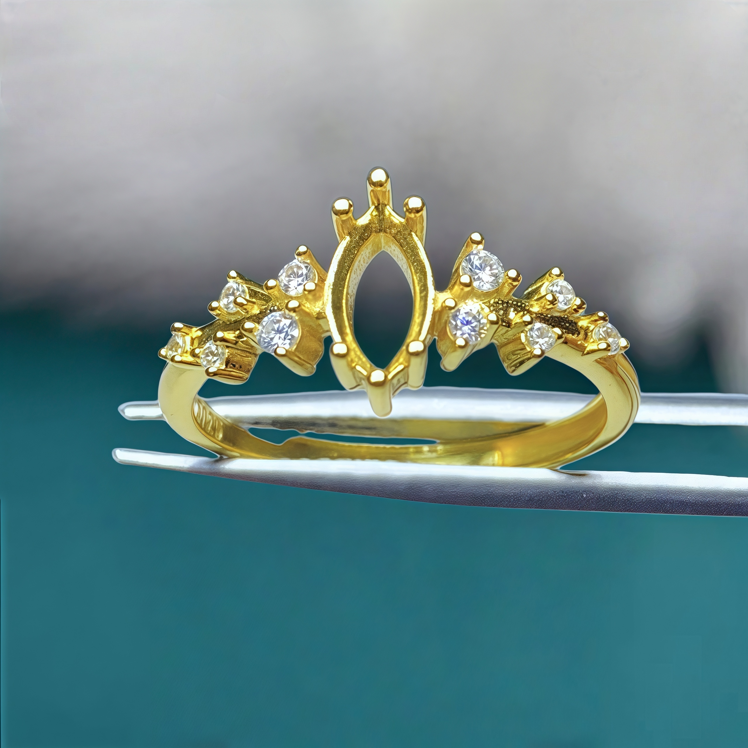 Setting 4*8mmHorse eye Shape S - Sterling Silver Ring avaliação e preço