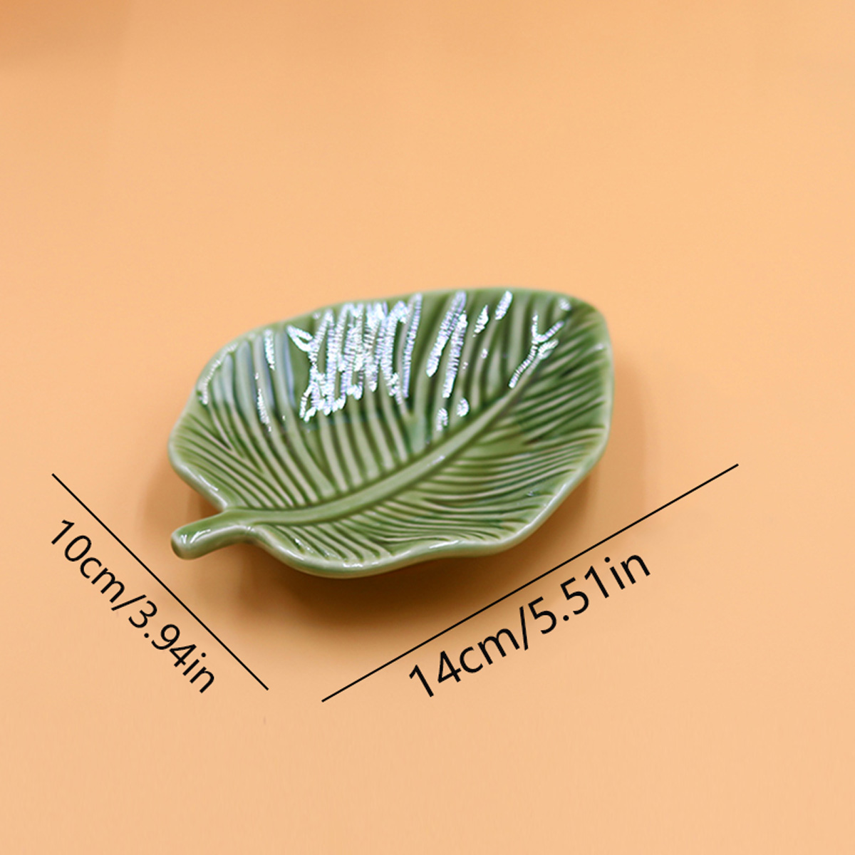 1Pcs Leaf-Shaped Jewelry Organ - Hoop Earrings avaliação e preço