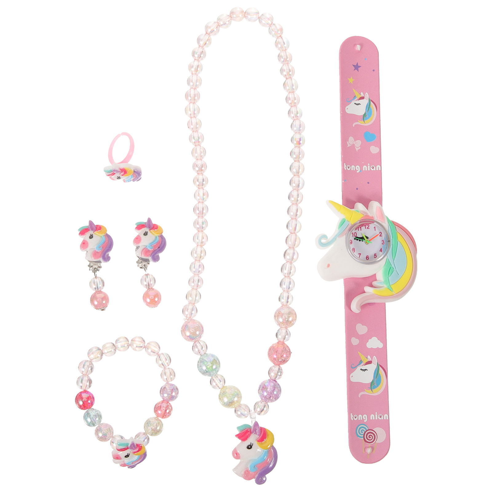 1Set Unicorn Jewelry Set Girls - Unique Jewelry Watches avaliação e preço