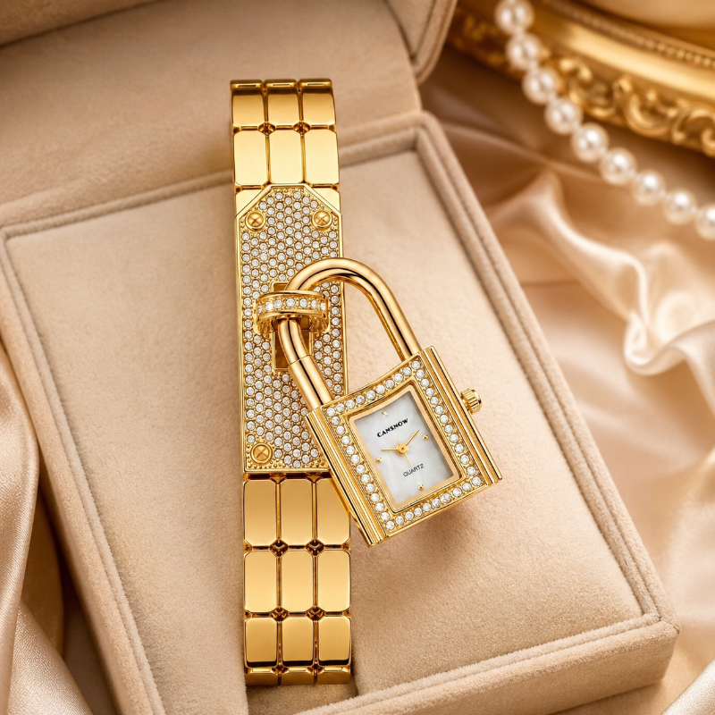 Unique Women's Lock Watch Luxu - Unique Jewelry Watches avaliação e preço