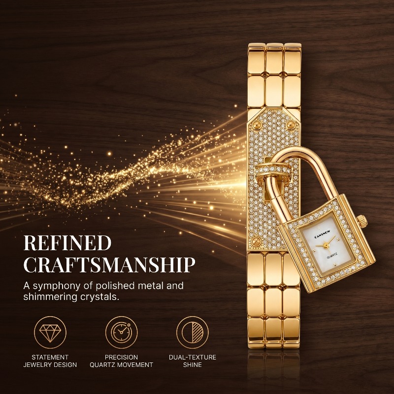 Unique Women's Lock Watch Luxu - Unique Jewelry Watches avaliação e preço