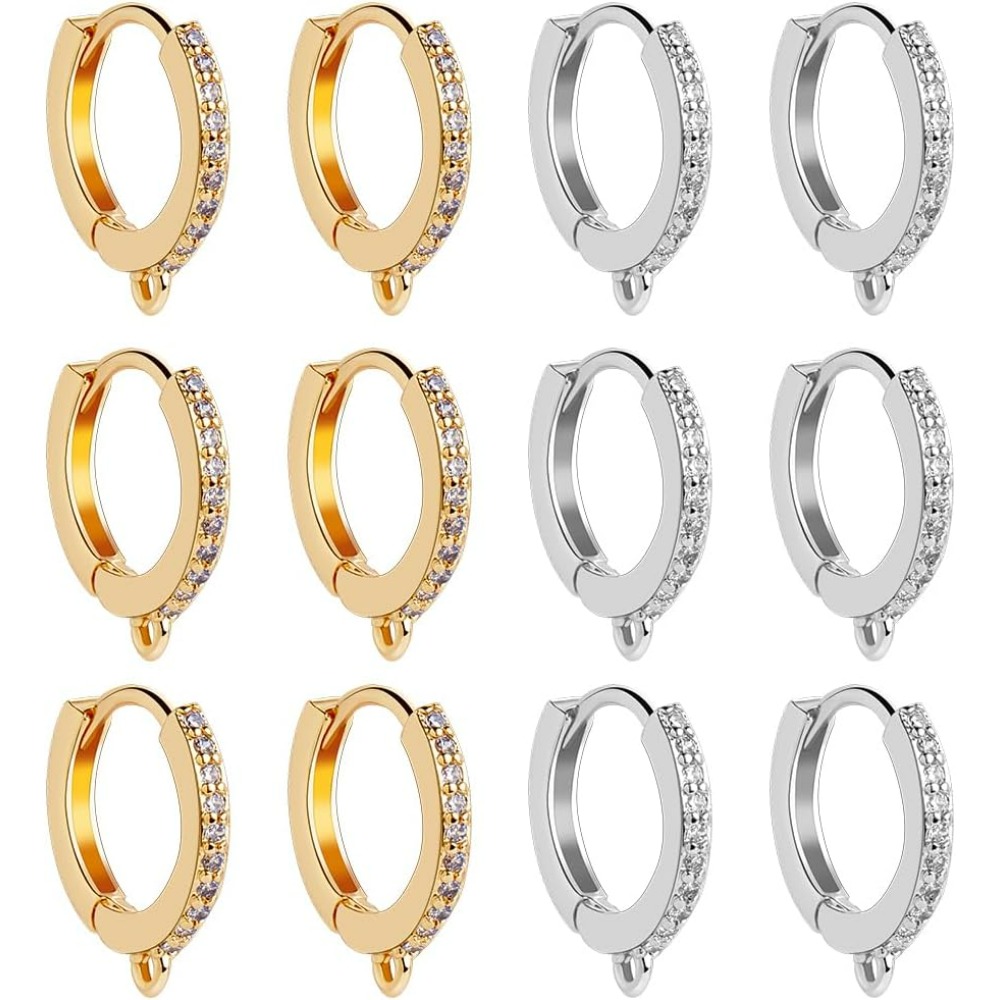 1 Box 12Pcs Round Leverback Ho - Hoop Earrings avaliação e preço