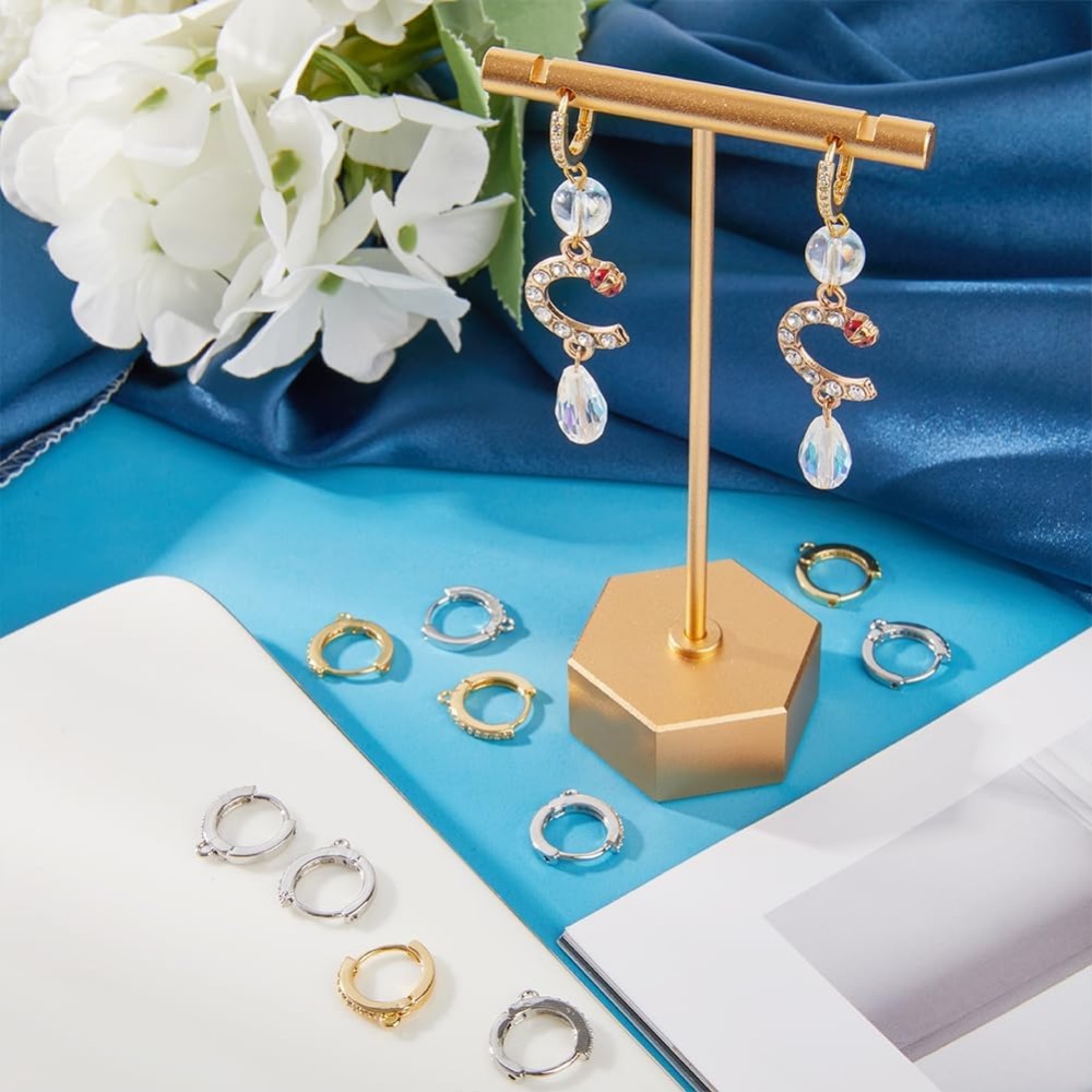1 Box 12Pcs Round Leverback Ho - Hoop Earrings avaliação e preço