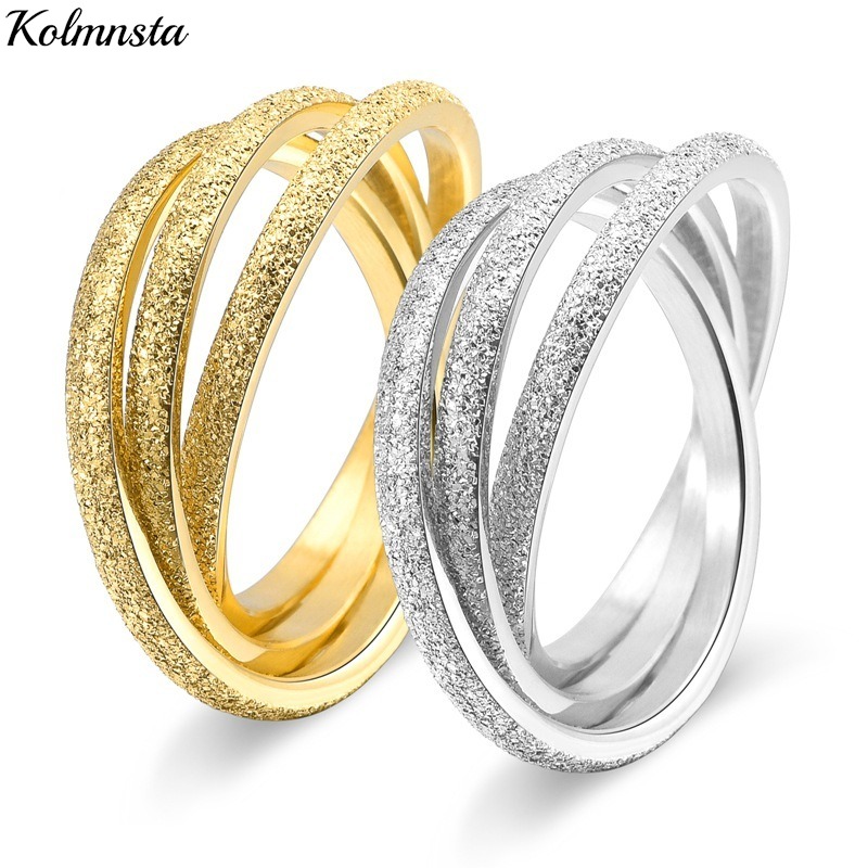Kolmnsta Triple Interlocked Ro - Titanium Steel Ring avaliação e preço
