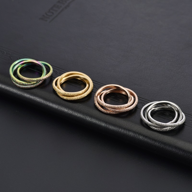 Kolmnsta Triple Interlocked Ro - Titanium Steel Ring avaliação e preço