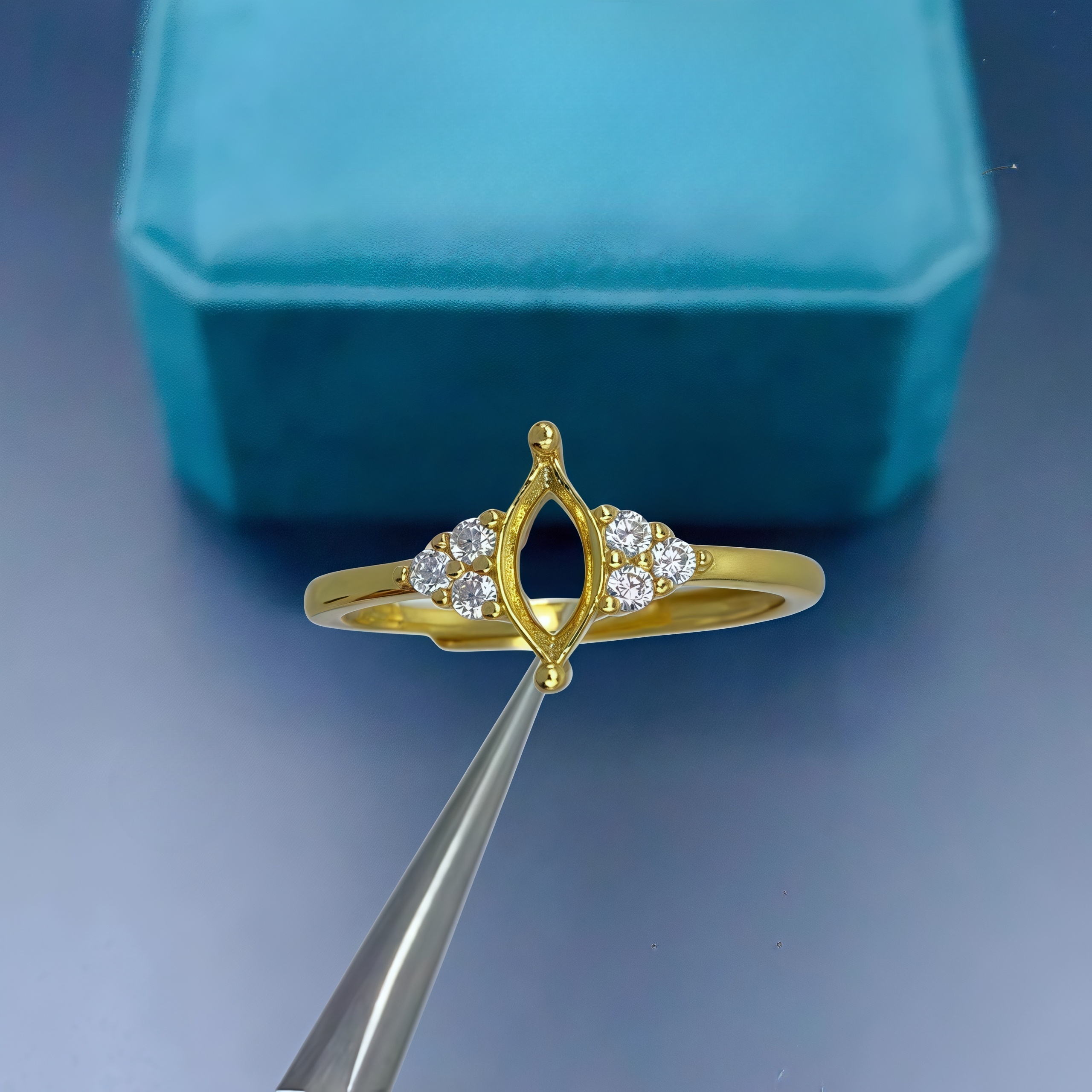 Y Fashion Ring Holder DIY Empt - Sterling Silver Ring avaliação e preço