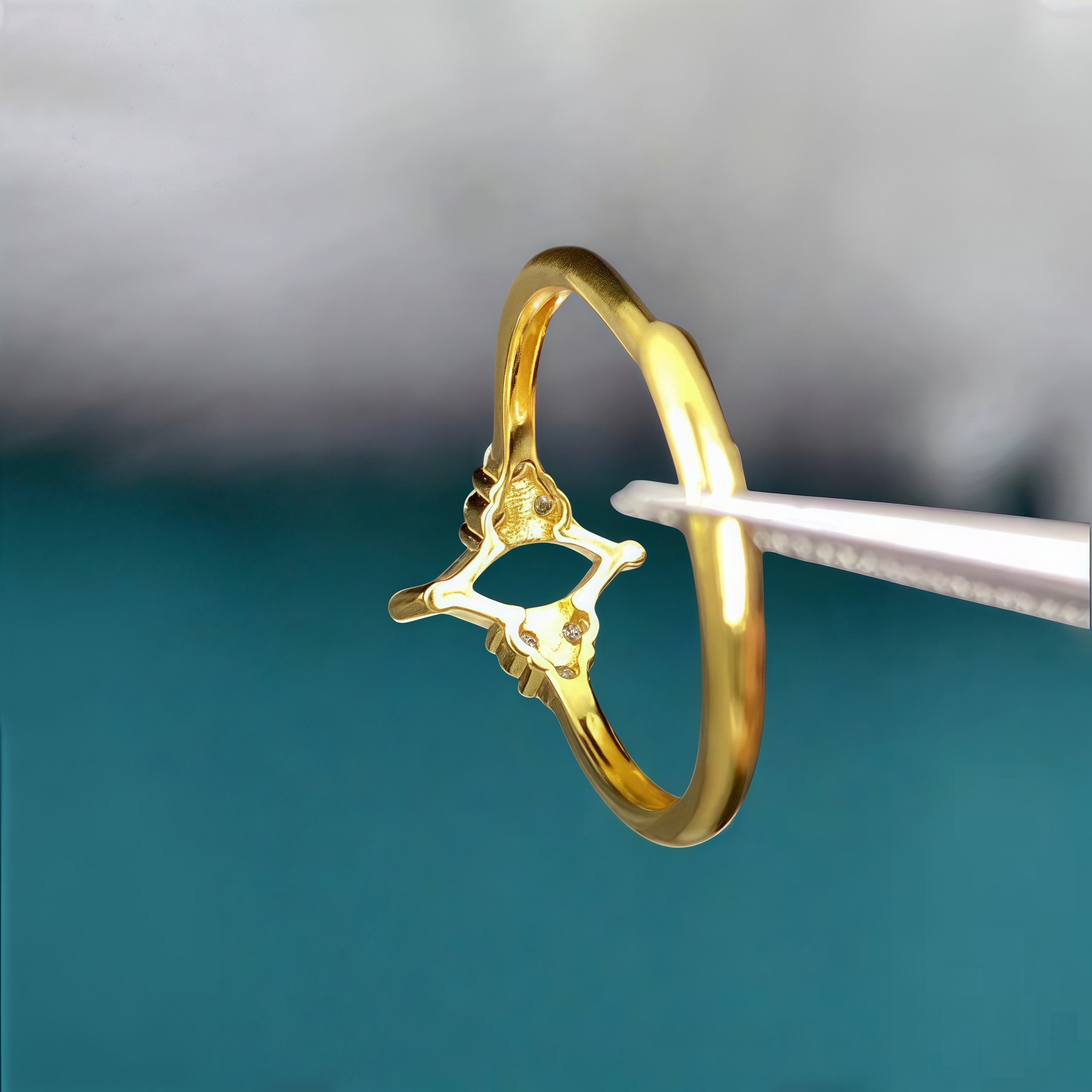 Y Fashion Ring Holder DIY Empt - Sterling Silver Ring avaliação e preço