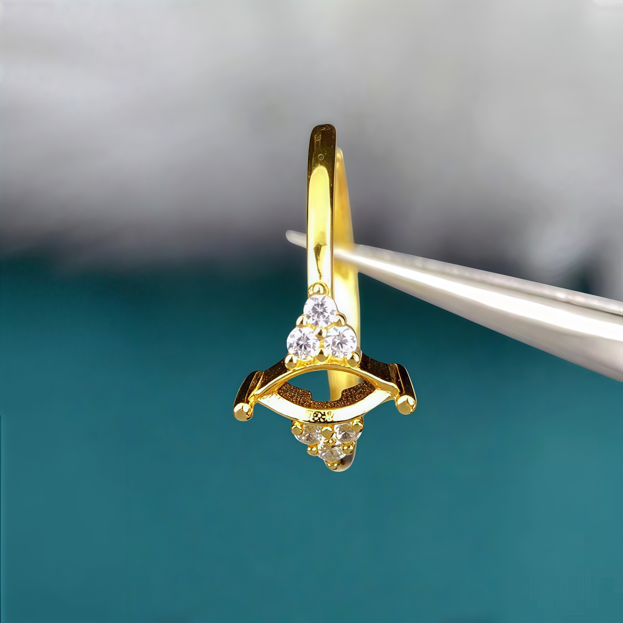Y Fashion Ring Holder DIY Empt - Sterling Silver Ring avaliação e preço