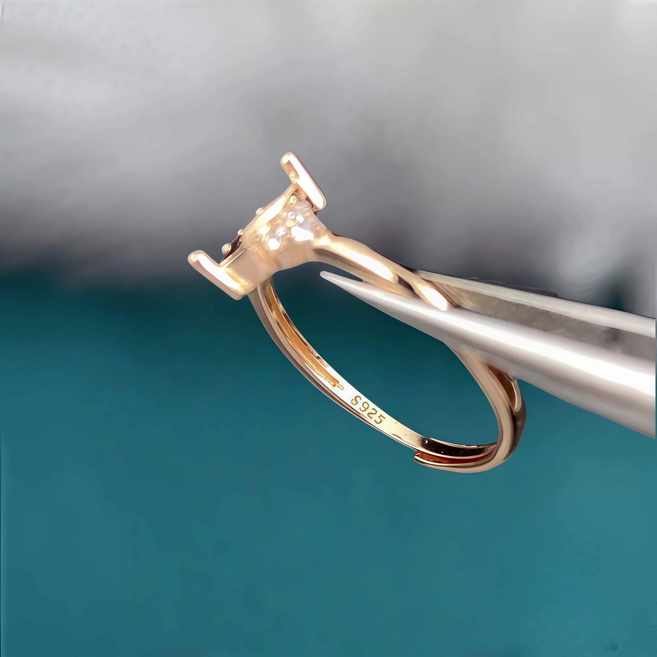 Y Fashion Ring Holder DIY Empt - Sterling Silver Ring avaliação e preço