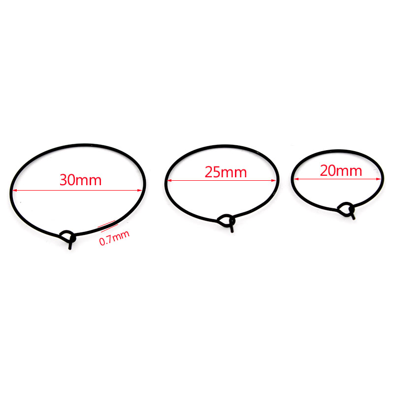20Pcs 20mm 25mm 30mm Stainless - Hoop Earrings avaliação e preço