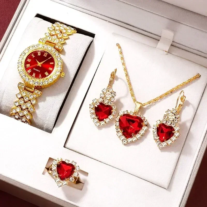 Golden Luxury Watch Women Ring - Jewelry Watches For Ladies avaliação e preço