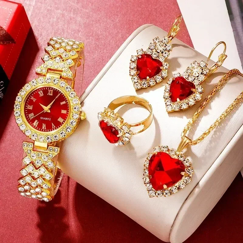 Golden Luxury Watch Women Ring - Jewelry Watches For Ladies avaliação e preço