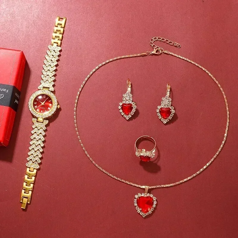 Golden Luxury Watch Women Ring - Jewelry Watches For Ladies avaliação e preço