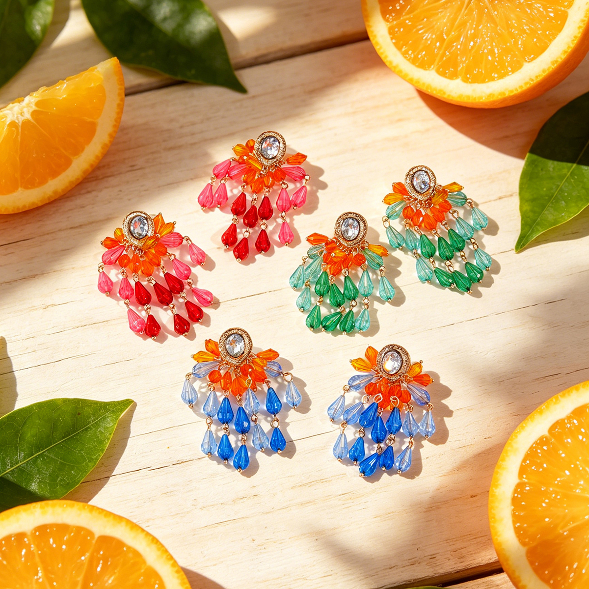 2026 Summer New Colorful Cryst - Jewelry & Watches Ltd avaliação e preço