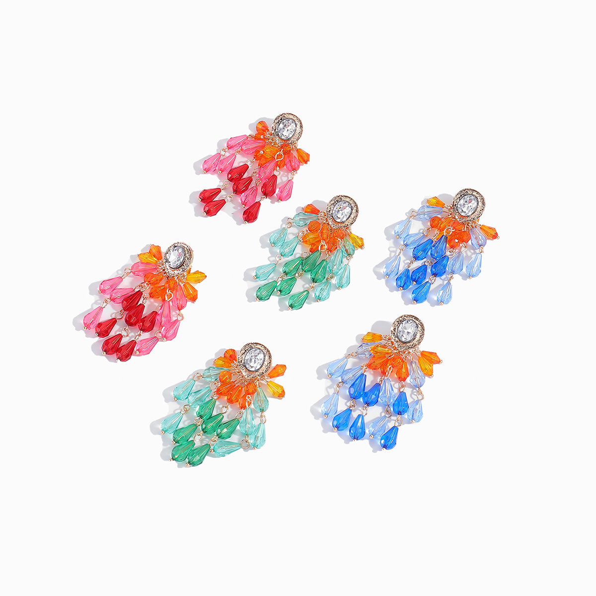 2026 Summer New Colorful Cryst - Jewelry & Watches Ltd avaliação e preço