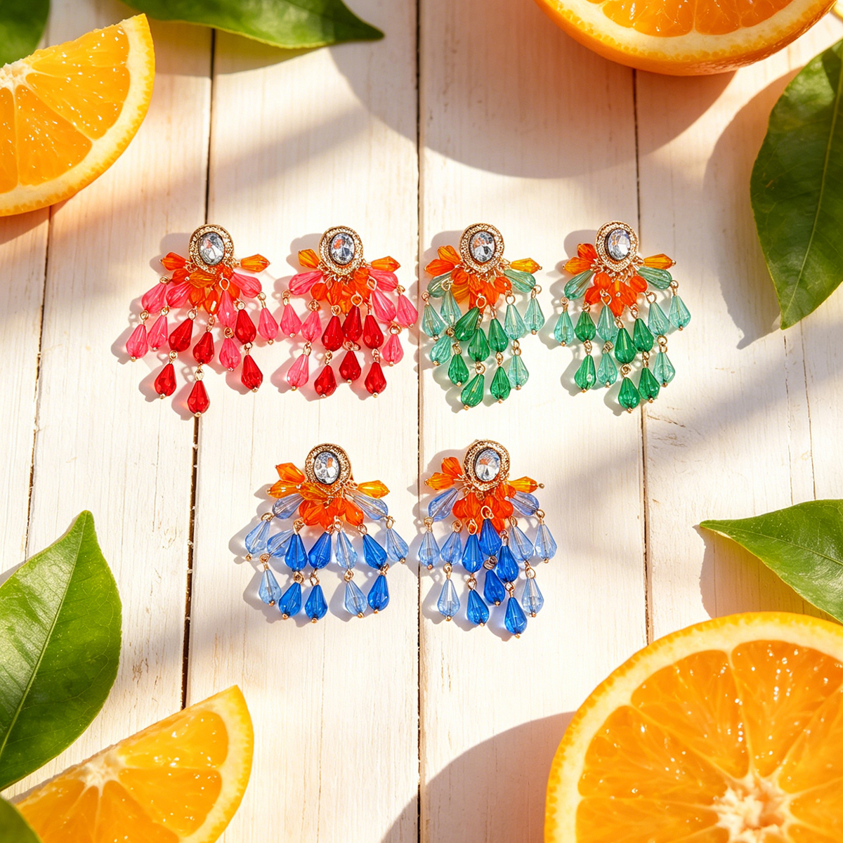 2026 Summer New Colorful Cryst - Jewelry & Watches Ltd avaliação e preço