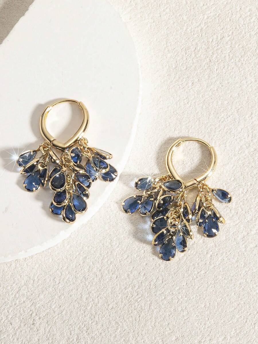 Silver-Tone Hoop Earrings With - Hoop Earrings avaliação e preço