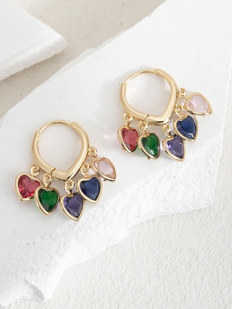 Silver-Tone Hoop Earrings With - Hoop Earrings avaliação e preço