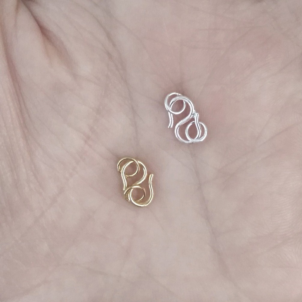 10pcs Clasps In Silver Real 92 - Sterling Silver Ring avaliação e preço