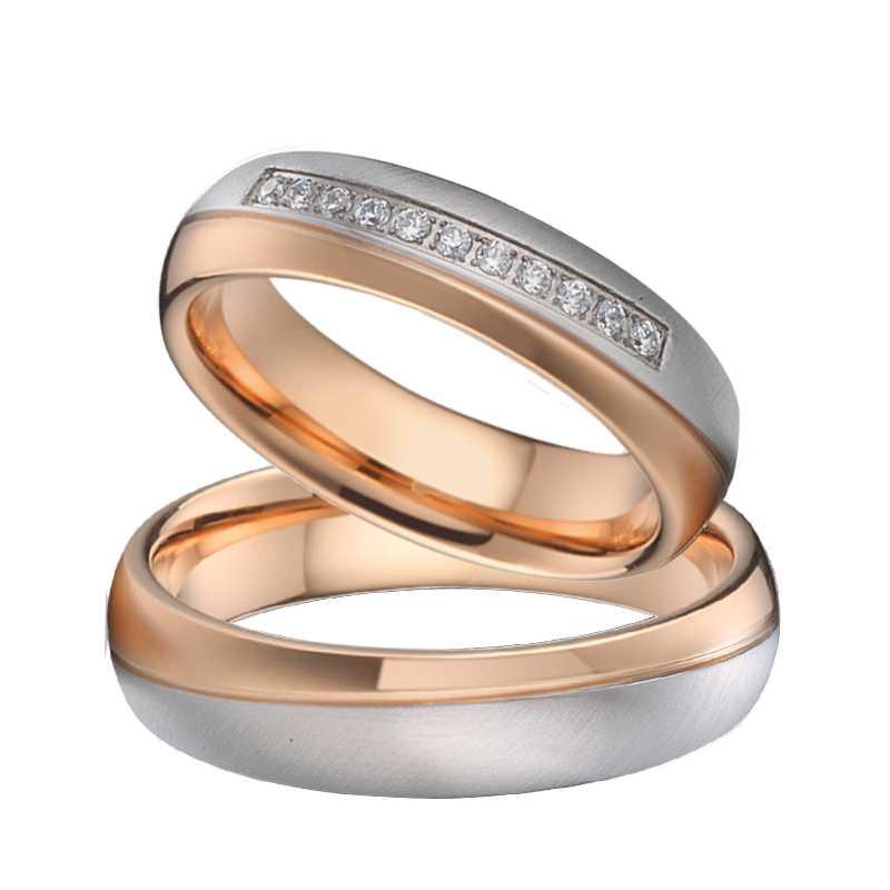 Designer Handmade 18K Rose Gol - Titanium Steel Ring avaliação e preço
