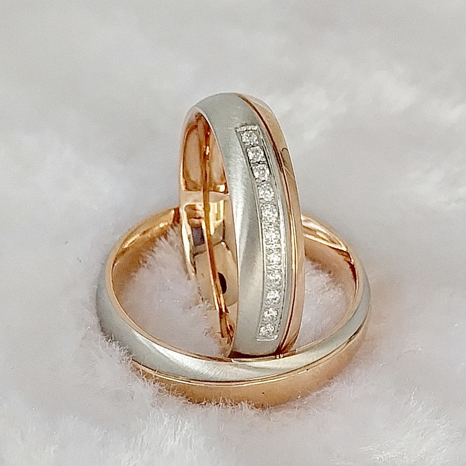 Designer Handmade 18K Rose Gol - Titanium Steel Ring avaliação e preço