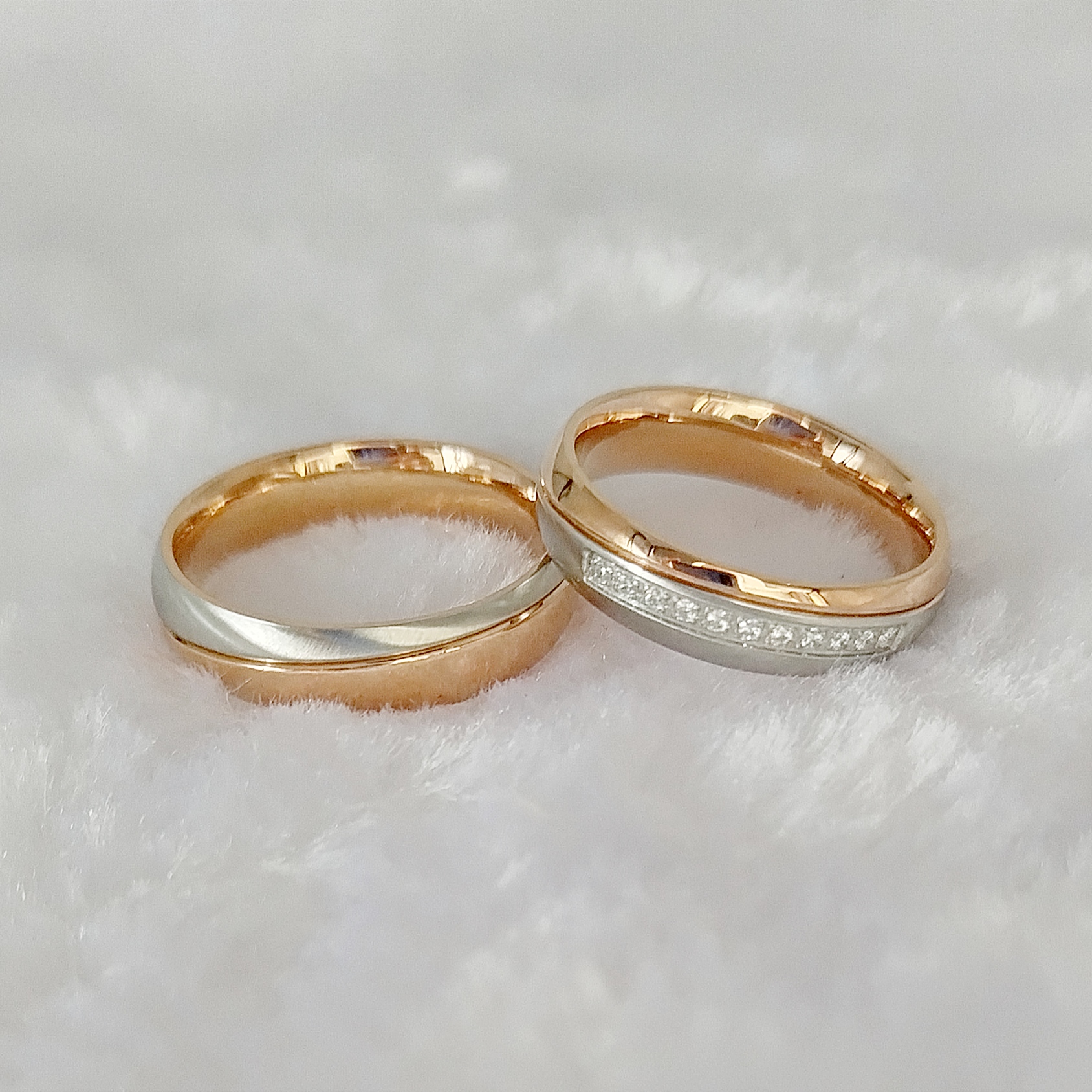 Designer Handmade 18K Rose Gol - Titanium Steel Ring avaliação e preço