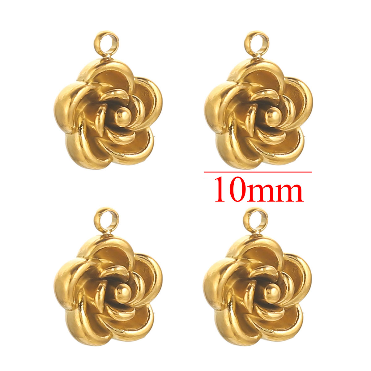 5pcs 8/10mm Stainless Steel Pl - Rose Gold Bracelet avaliação e preço