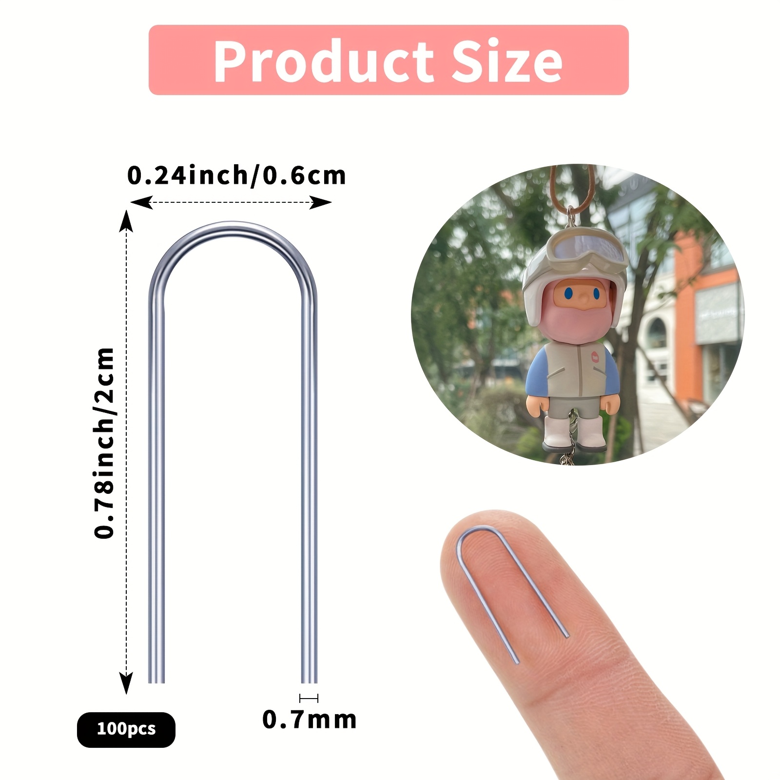 1 Box /100 Pieces U-shaped tit - Titanium Steel Ring avaliação e preço
