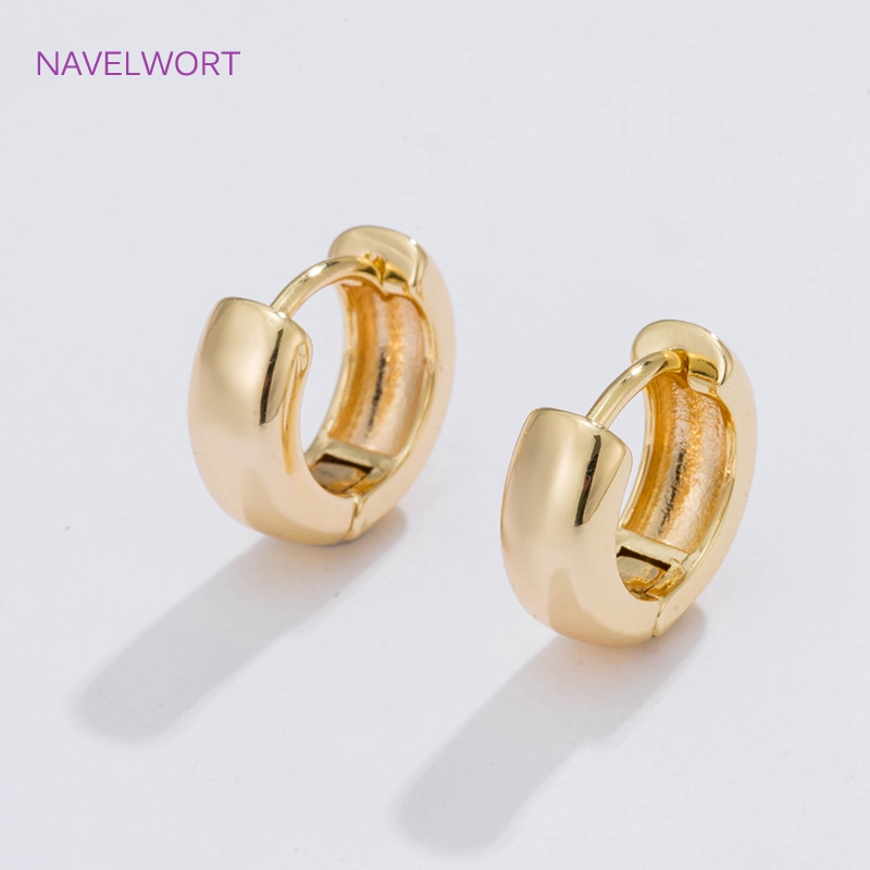 6 Sizes Gold Plated Circle Hoo - Hoop Earrings avaliação e preço