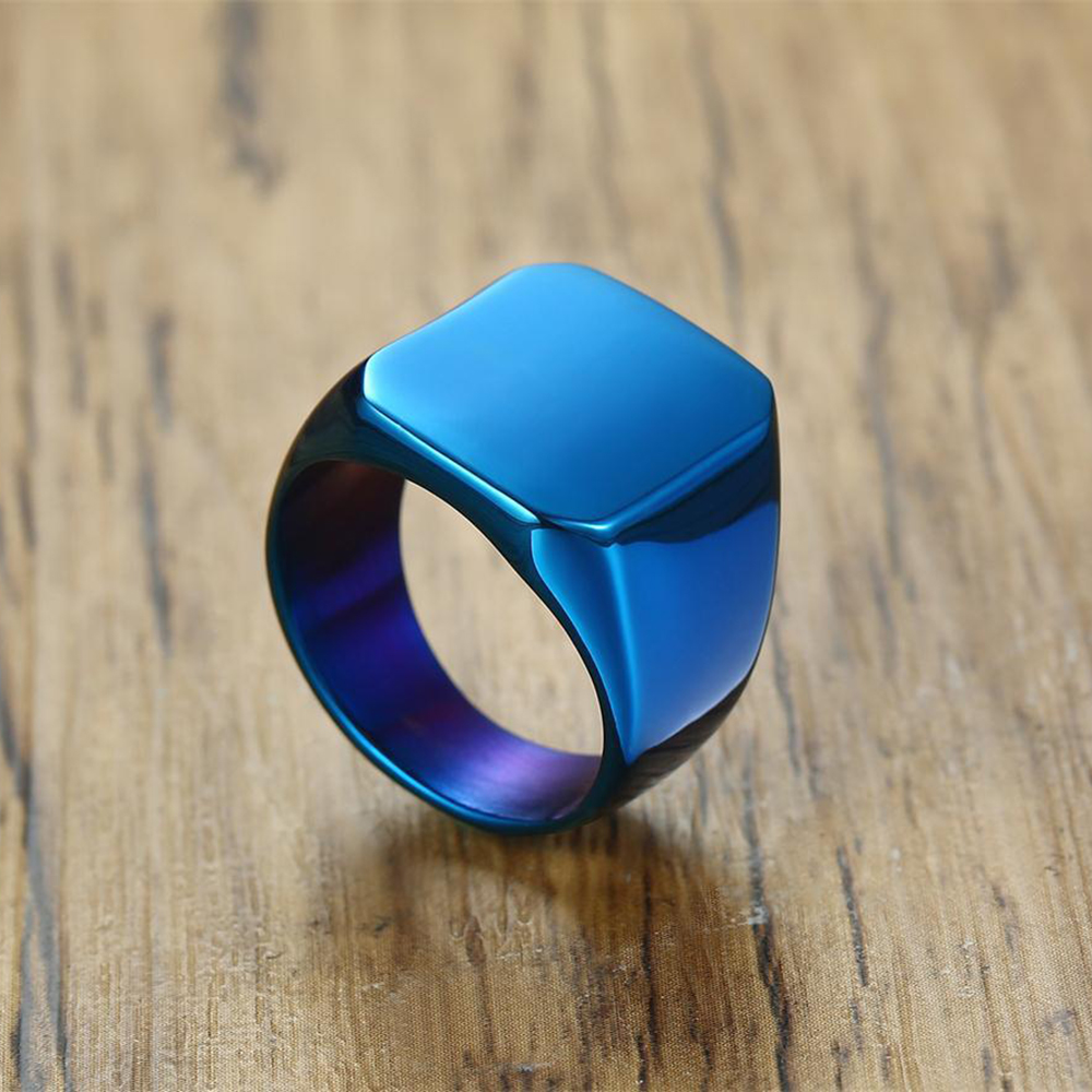 Free Engrave New Silver/Gold/B - Titanium Steel Ring avaliação e preço