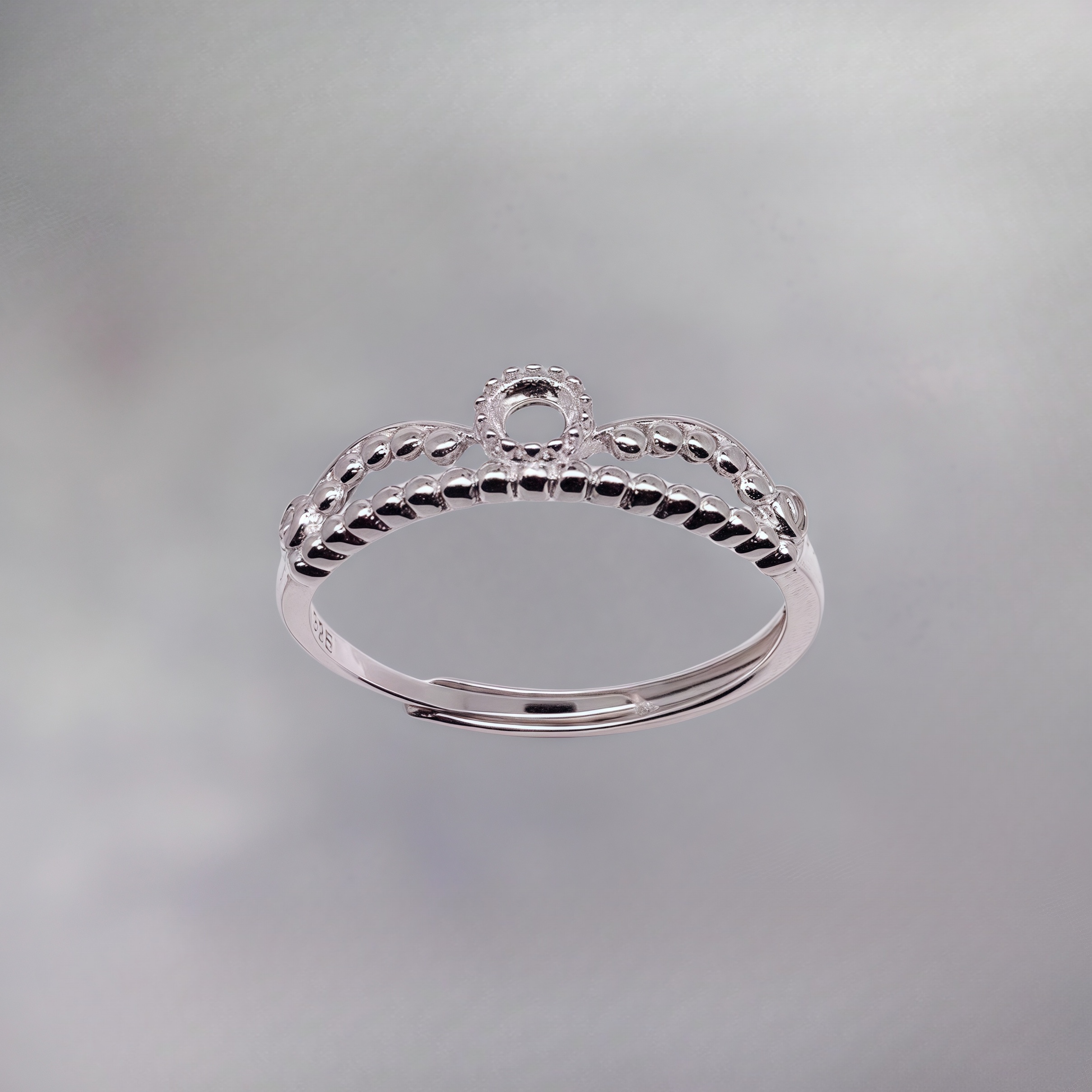 L S925 Sterling Silver DIY Emp - Sterling Silver Ring avaliação e preço