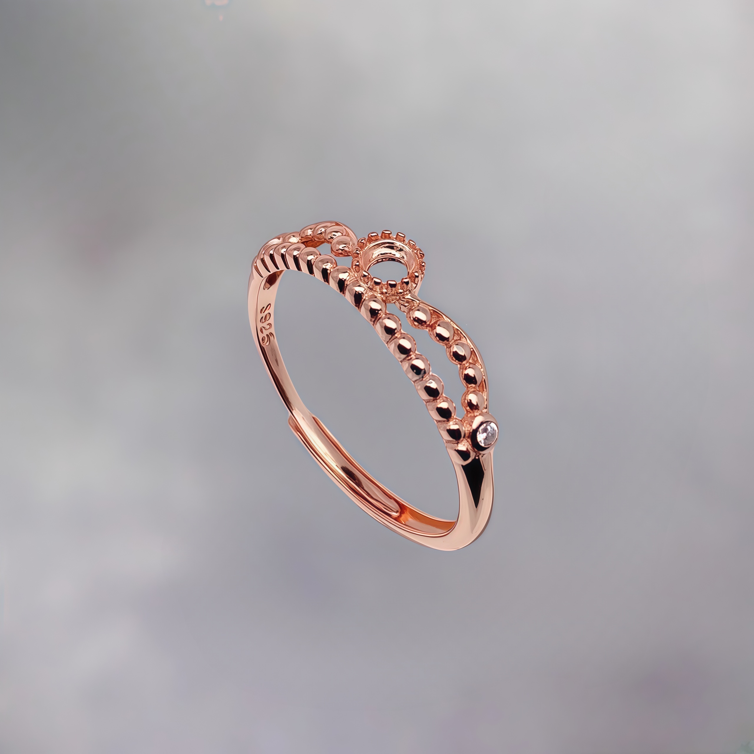 L S925 Sterling Silver DIY Emp - Sterling Silver Ring avaliação e preço