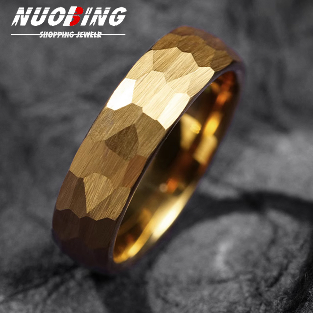 Hammered Multi-faceted Titaniu - Titanium Steel Ring avaliação e preço