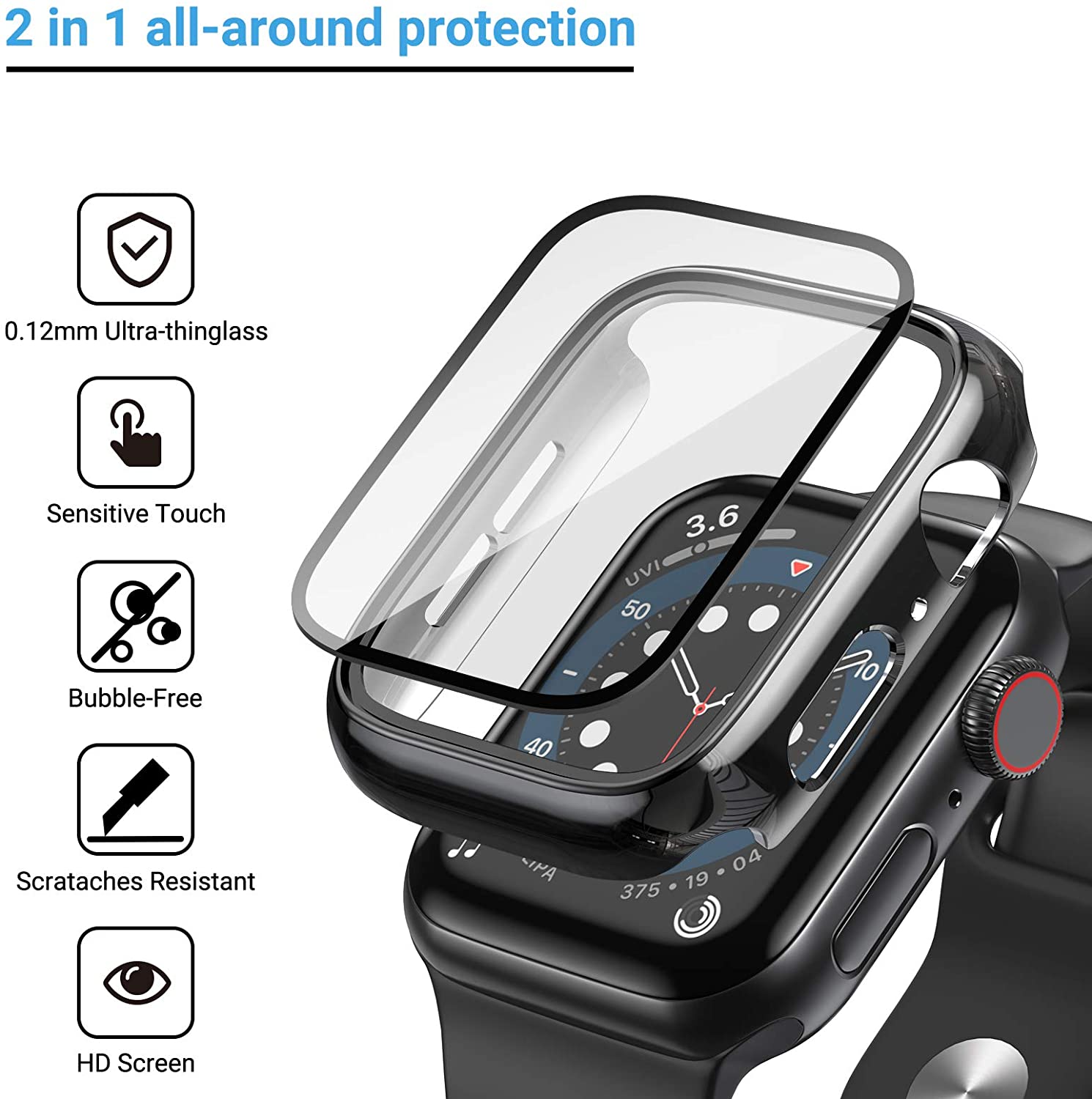 Glass+cover For Apple Watch Ca - Jewelry Smart Watches avaliação e preço