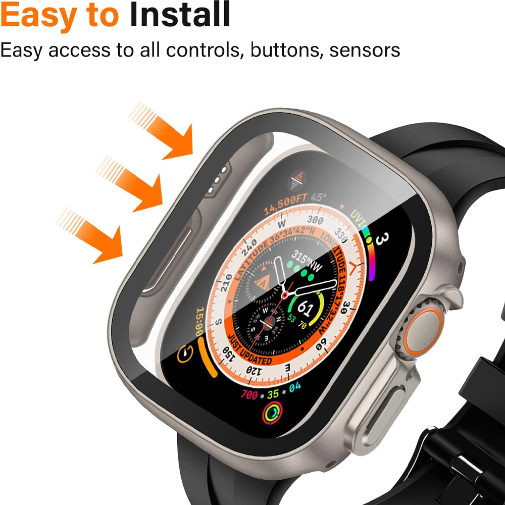 Glass+case For Apple Watch Ult - Jewelry Smart Watches avaliação e preço