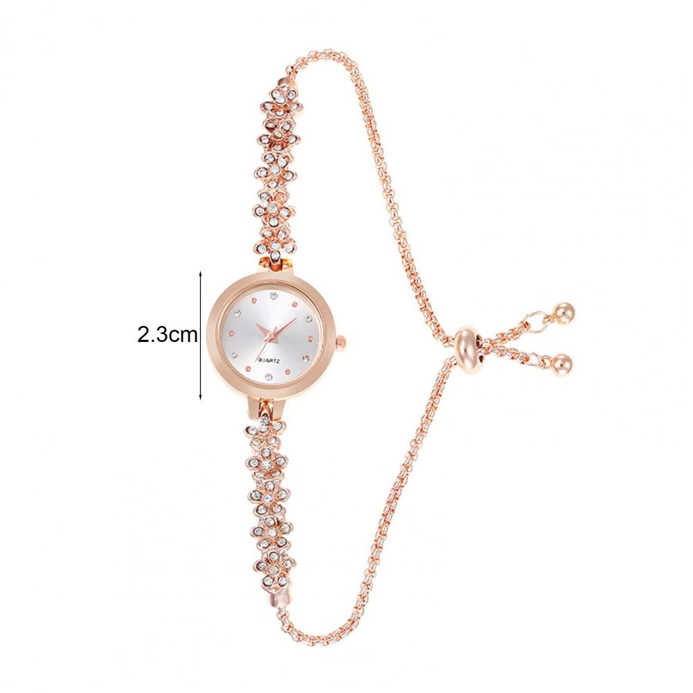 2.3cm Women Rhinestone Bracele - Jewelry Watches For Ladies avaliação e preço