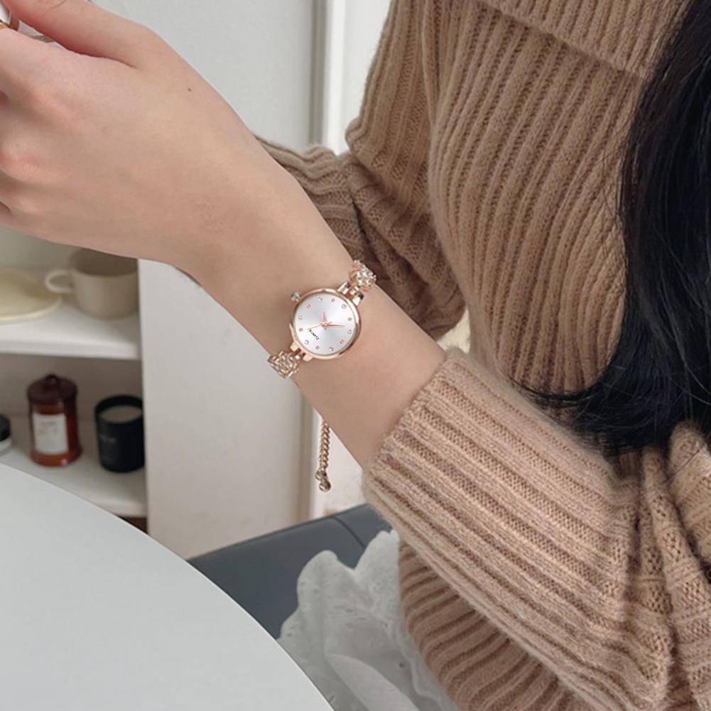 2.3cm Women Rhinestone Bracele - Jewelry Watches For Ladies avaliação e preço
