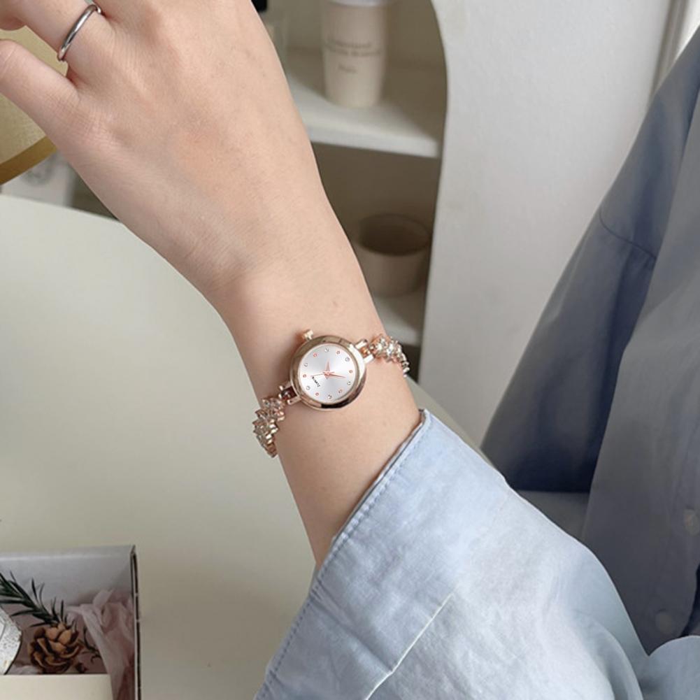 2.3cm Women Rhinestone Bracele - Jewelry Watches For Ladies avaliação e preço