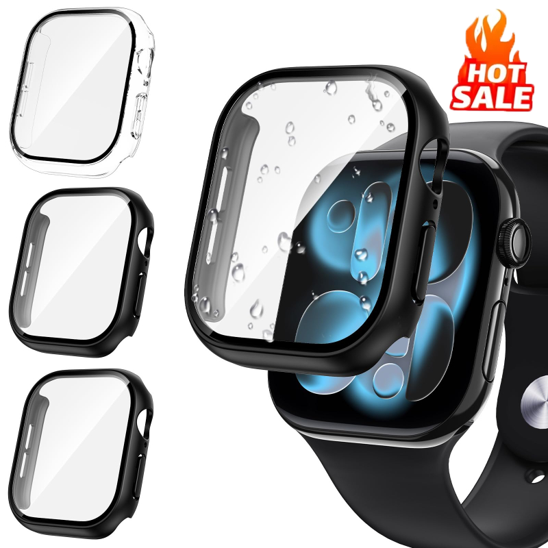 3pcs Glass+Cover For Apple Wat - Jewelry Smart Watches avaliação e preço