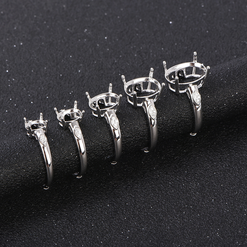 5x7-12x16mm Ring Blank 925 Ste - Sterling Silver Ring avaliação e preço