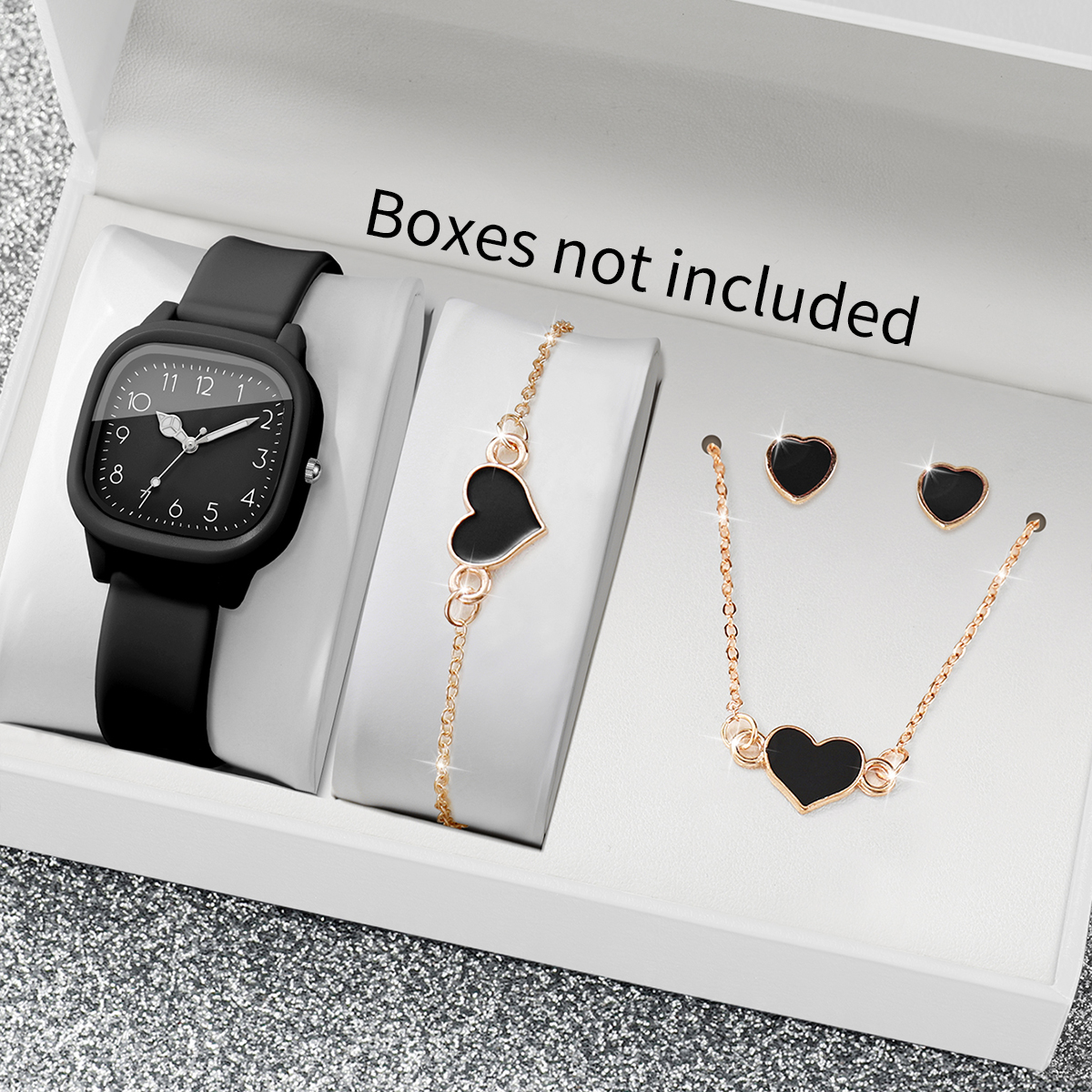 Women 4 In 1 Watch Jewelry Set - Jewelry Watches For Ladies avaliação e preço