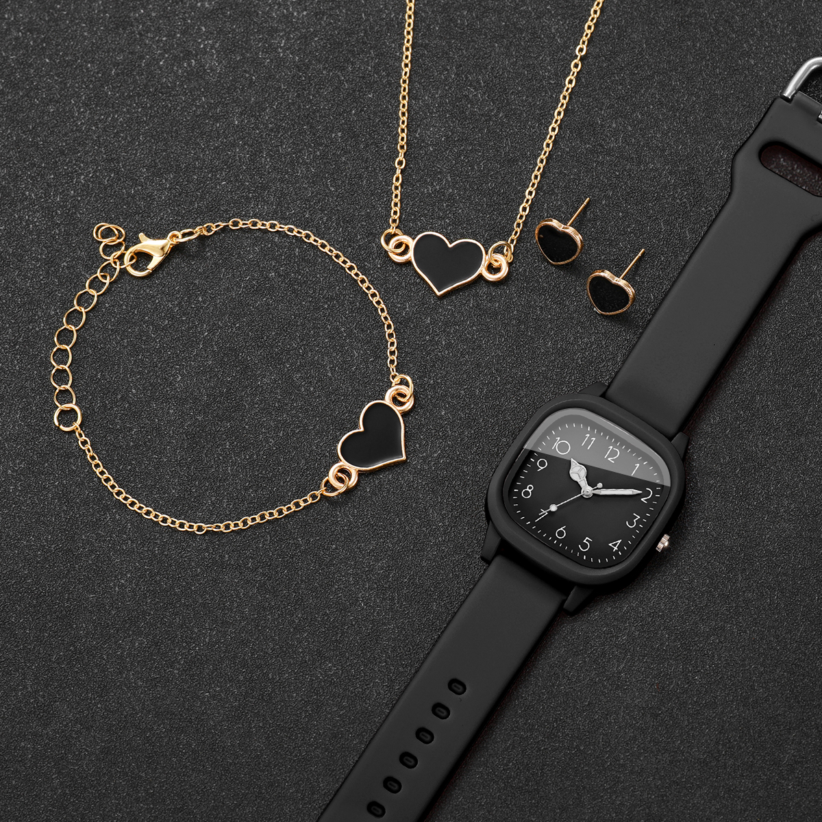 Women 4 In 1 Watch Jewelry Set - Jewelry Watches For Ladies avaliação e preço
